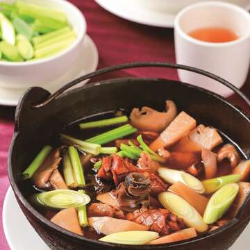 魷魚螺肉蒜(水美食府)。(攝影/楊智仁)