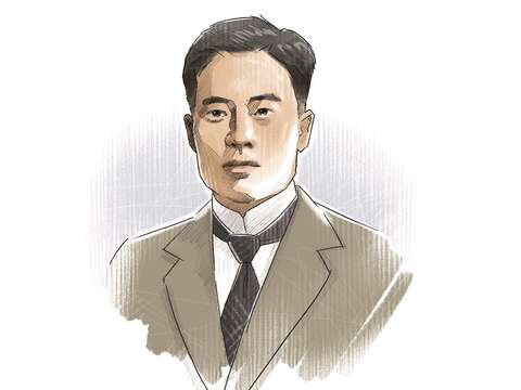 蔣渭水（繪圖／James Lee）