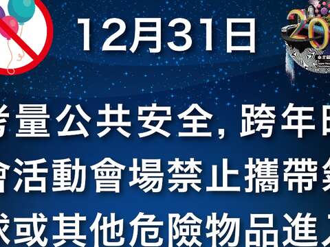 氣球禁止告示