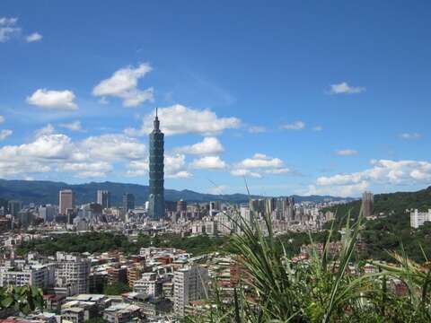 春遊選它！福州山公園看到全台北 晴空雲相伴 兩側山隨行 遠眺1O1 輕鬆走步道