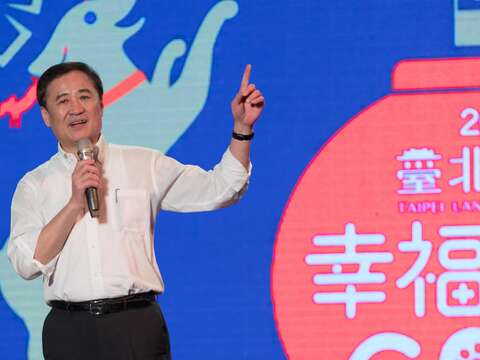 副市長陳景峻感謝市民支持，才能讓臺北燈節圓滿落幕。