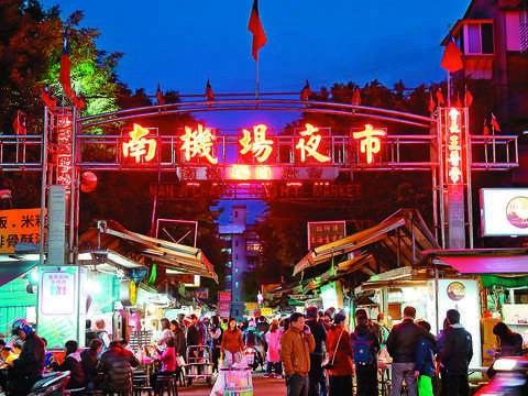 南機場夜市（攝影／吳靖雯）