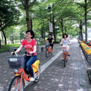 YouBike是城市生活的絕佳設計。(王能佑攝)