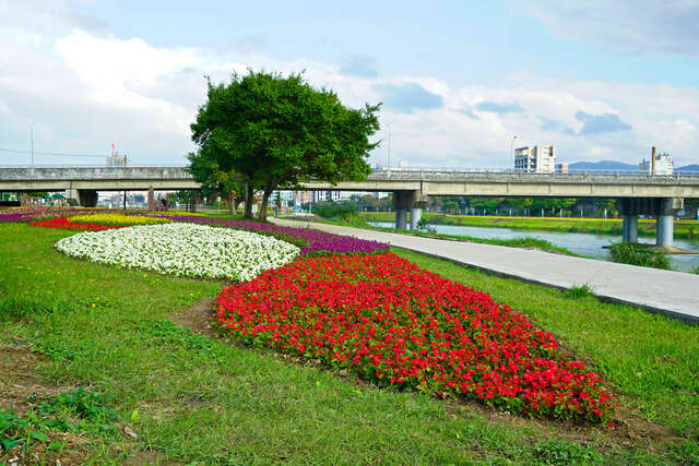 成美橋河濱花圃_高讚賢攝