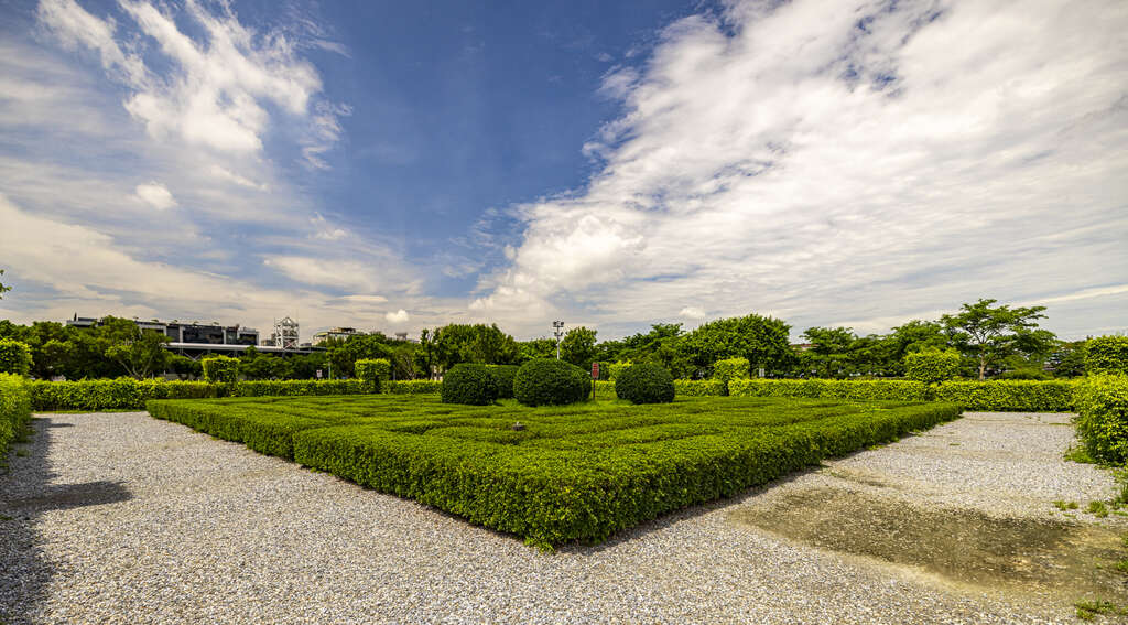 樹蘭花叢打造的迷宮花園，花開時還能嗅到淡淡的花香唷(圖片來源：臺北市政府觀光傳播局)