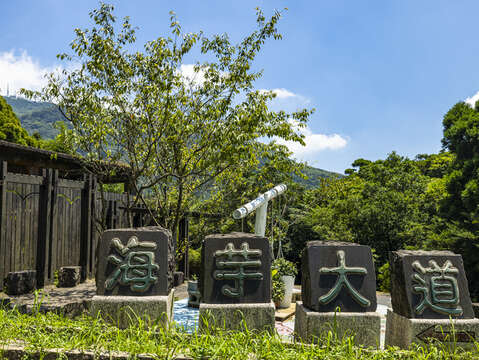 海芋大道造型字樣(圖片來源：臺北市政府觀光傳播局)
