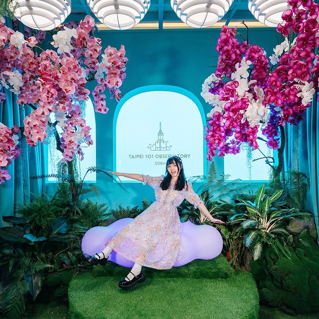 #台北101 頂樓變身雲端花園仙境✨