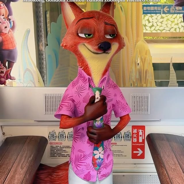 和 #動物方城市 的明星們一起搭貓纜囉！🦊🐰❤️