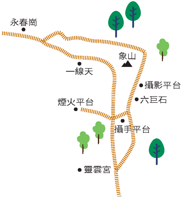 六石借路遠塵囂　象山步道