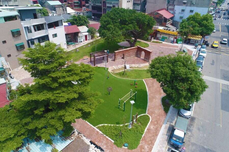改造後之國順公園空拍照