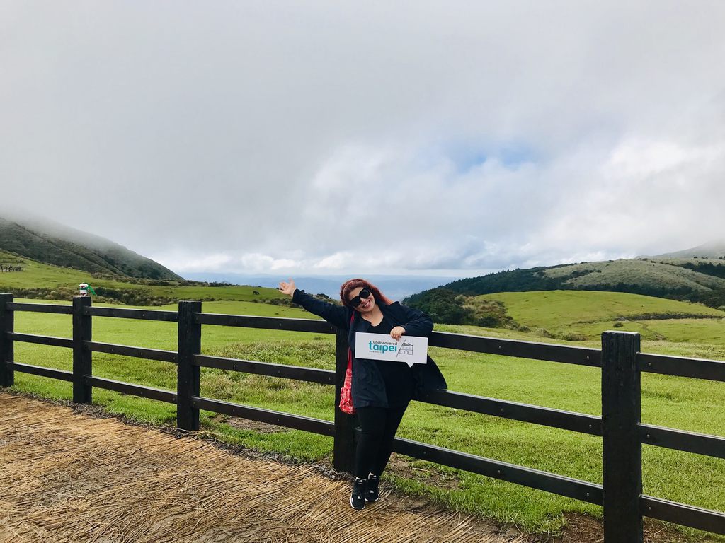 長居杜拜的Nasim_Javaheri非常喜愛下著微雨的陽明山，直呼開心