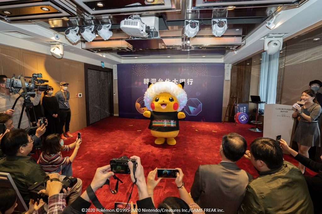 皮卡丘可愛的爆炸頭造型首次在台亮相，成為全場焦點