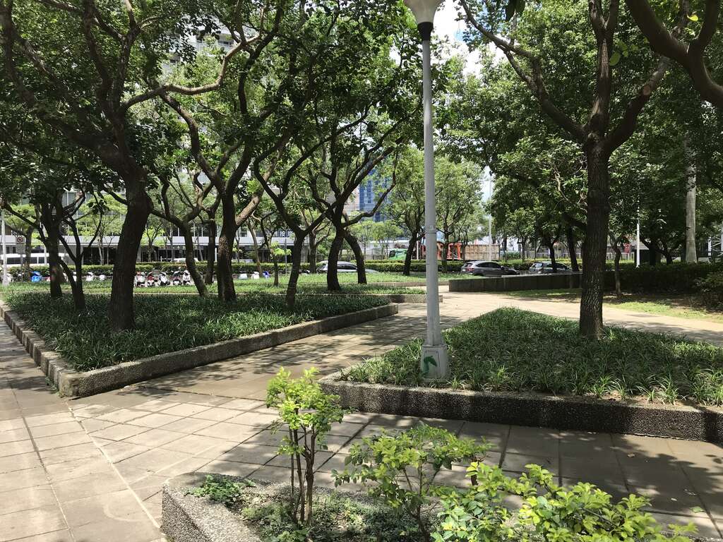 1.長滿地被植物的北勢湖公園