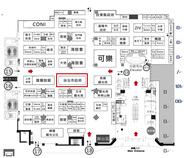 台北馆地图
