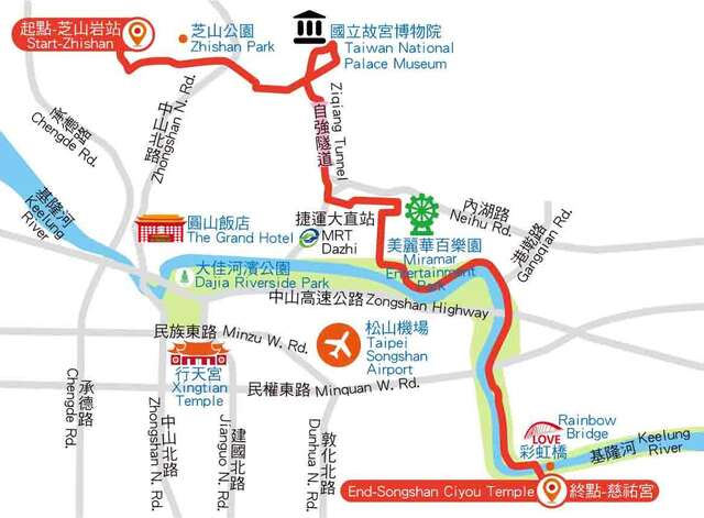 「城市文化慢骑」自行车旅游路线。（图／台北市交通局提供）.jpg