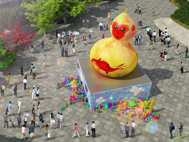 2016台北燈節主燈「福祿猴」概念圖。（圖／台北市民政局提供）.jpg