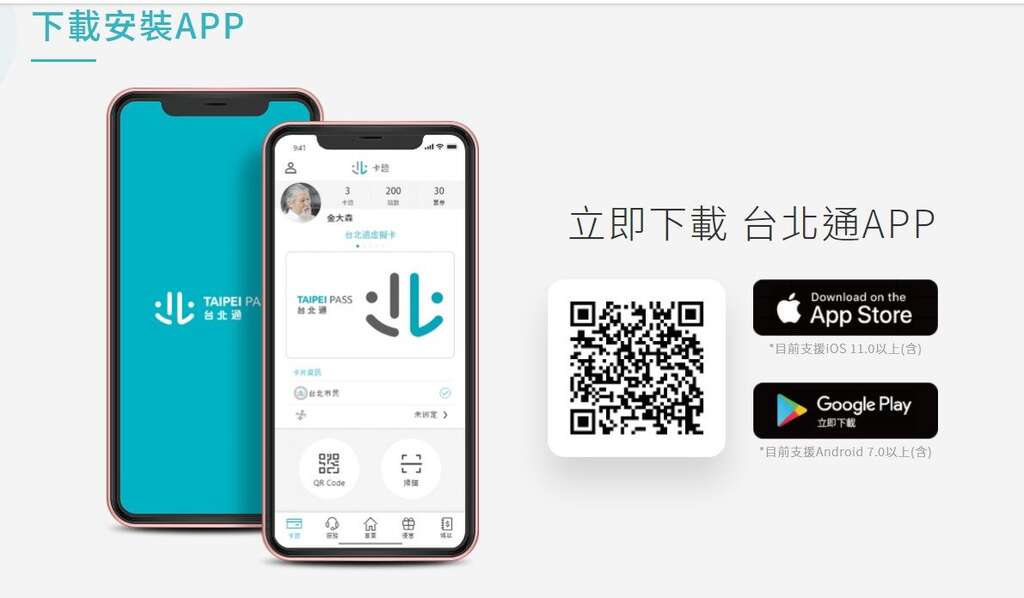 圖1-加入台北通即可享有臺北市政府提供的服務，讓市民服務更加貼近市民生活！