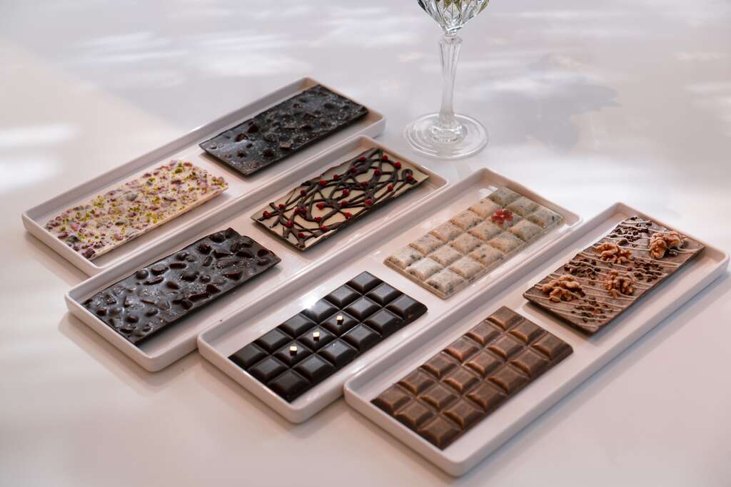 「Q sweet精品甜点」以加入创意食材的巧克力作品，征服世界级评审的味蕾。（摄影／颜涵正）
