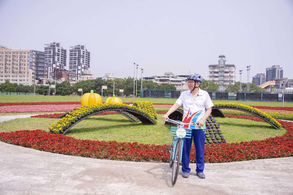 市長在IG搶先曝光了中正河濱花海美景