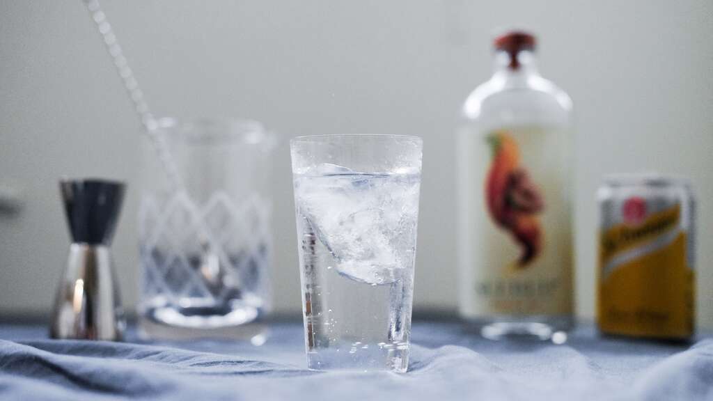 轻爽的无酒精版「Gin & Tonic」很适合在炎热的夏季品饮。（摄影／黄心皓）