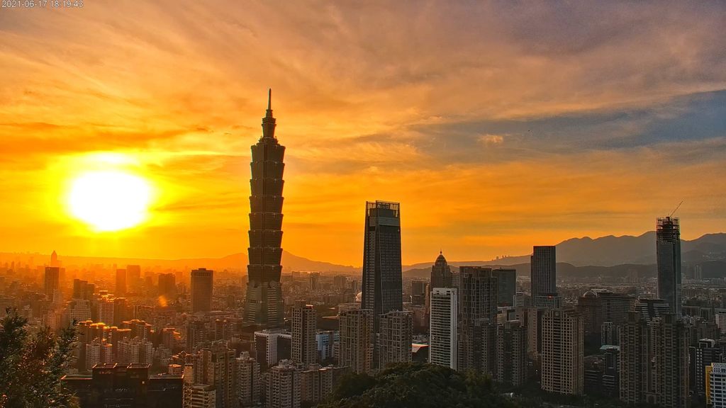 台北市夕阳美景