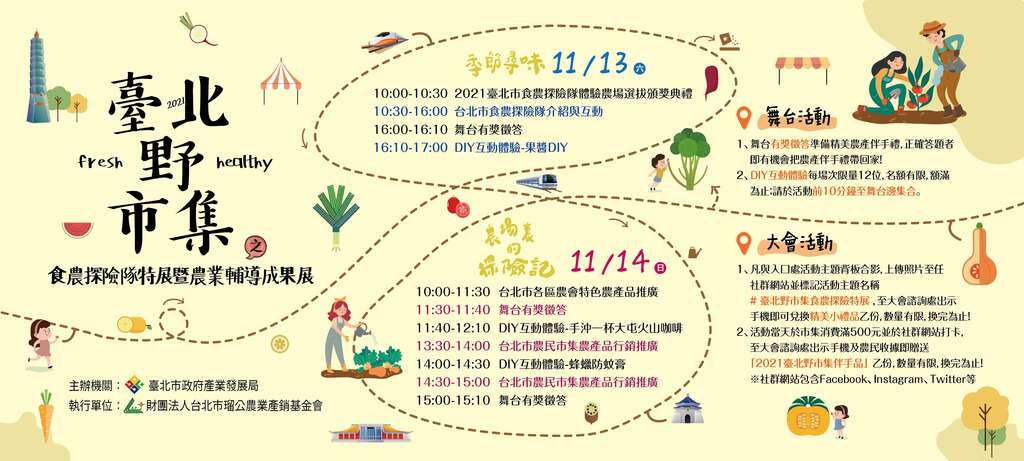 搭捷運逛臺北野市集-活動流程