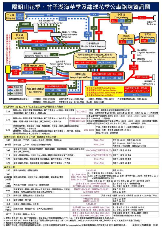 「2022竹子湖海芋季」交通懶人包