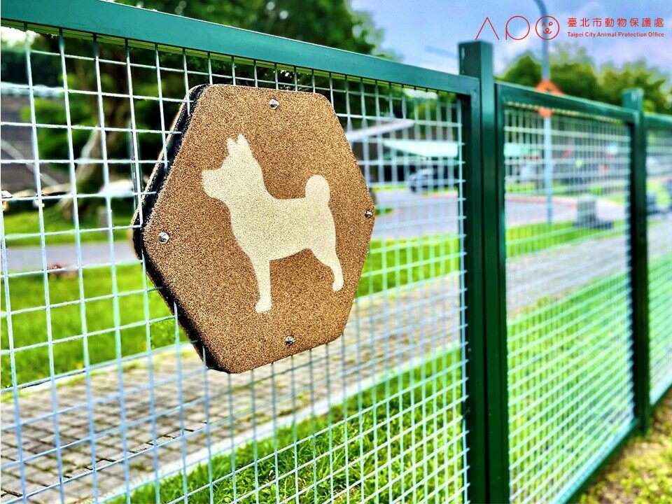 三腳渡狗狗活動區設有安全圍籬，飼主與寵物可安心於園區內遊憩