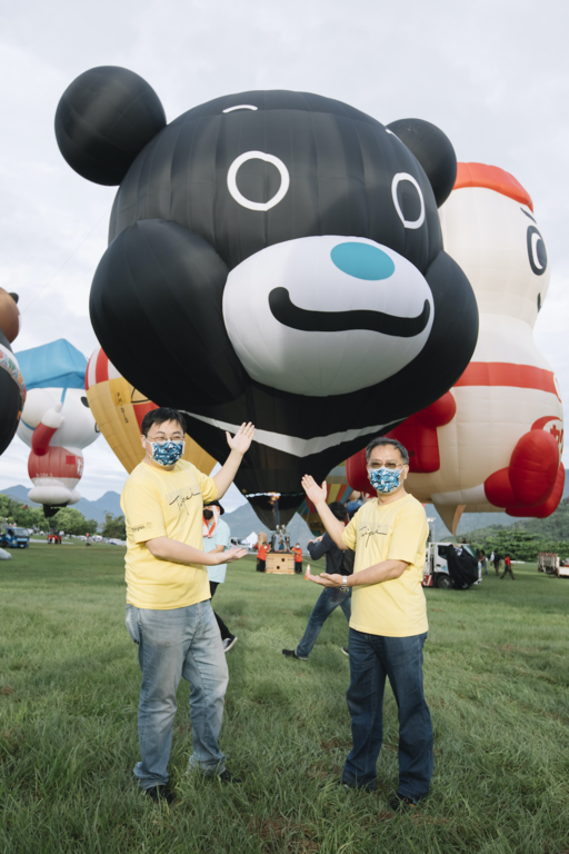 熊赞热气球今年再回归台东县「2022台湾国际热气球嘉年华」。