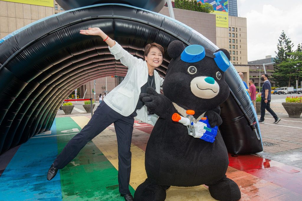 黄珊珊副市长邀请大家来2022台北河岸童乐会跟着熊赞一起欢乐一夏