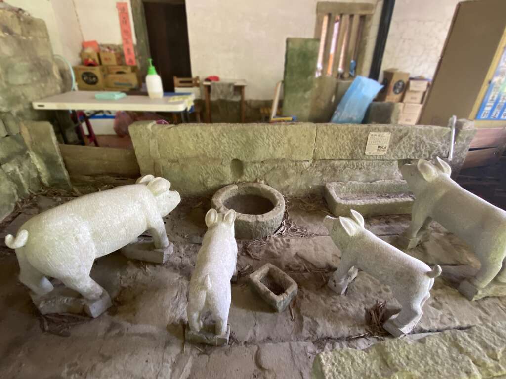 呈現在地文化的「茶香豬舍」(圖片來源：臺北市政府工務局大地工程處)