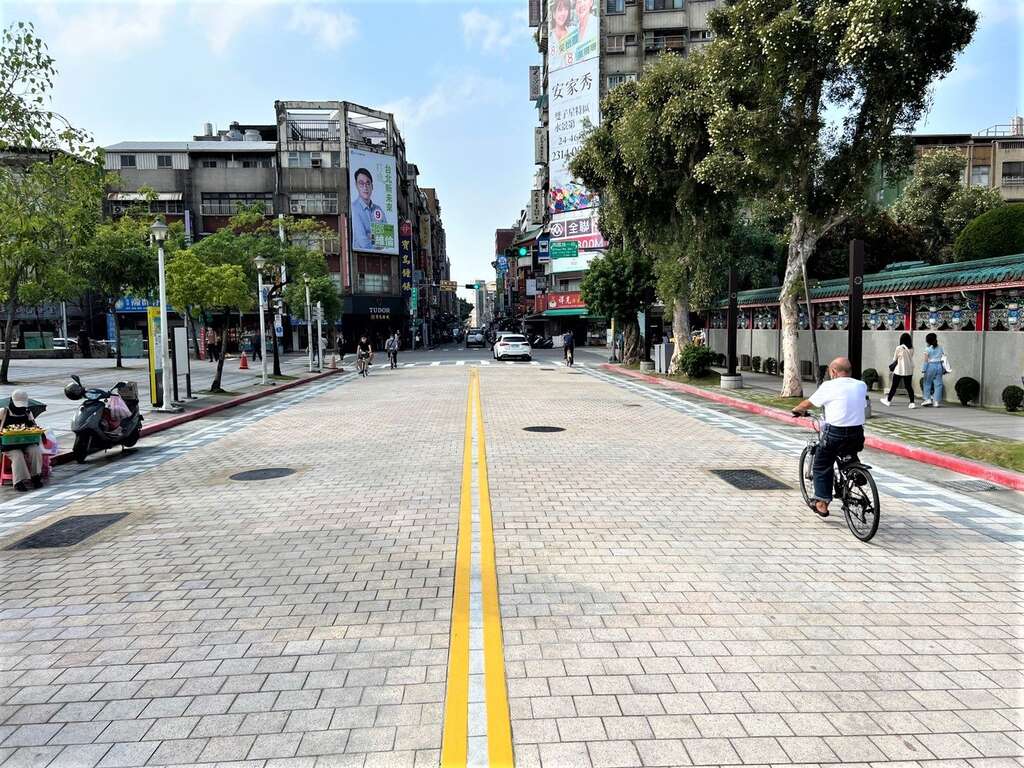 施工後道路照片（图片来源：台北市政府工务局新建工程处）