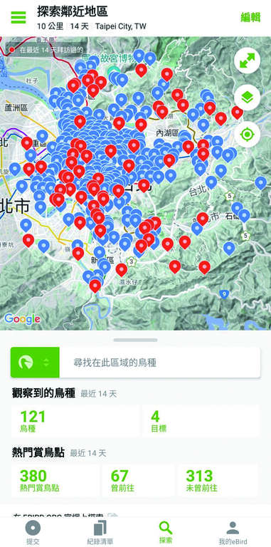 洪貫捷推薦大家使用「eBird」App，能對鳥類習性有基本認識。（圖／王力平）