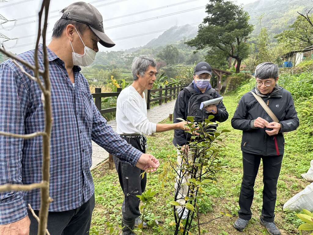 林業技師輔導私有林，樹種特色說明(圖片來源：臺北市政府工務局大地工程處)