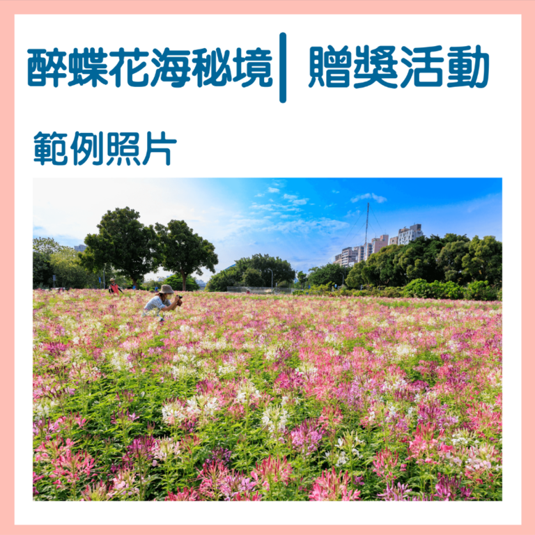 古亭河滨醉蝶花凯 水利处办赠奖活动(图片提供：台北市政府工务局水利工程处)