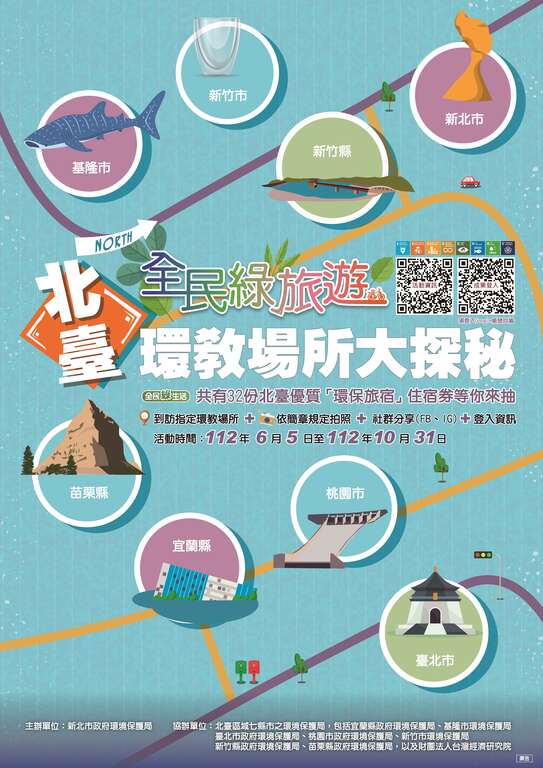 「全民绿旅游─北台环教场所大探秘」海报(图片来源：台北市政府环境保护局)