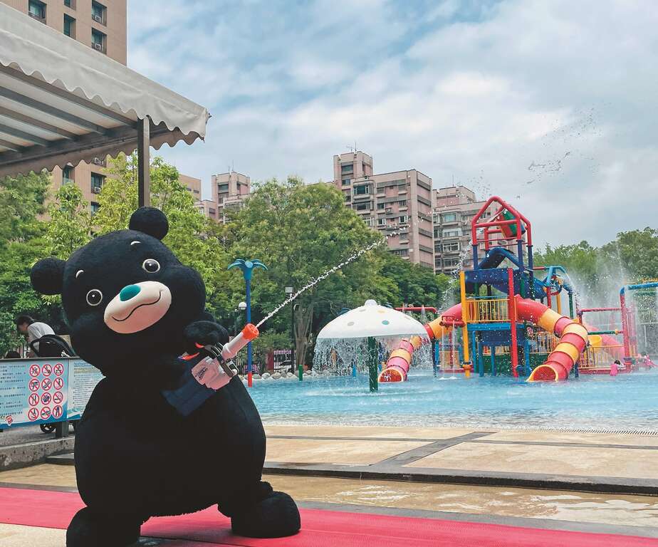 熊讚Bravo將在台北親水節開幕日現場與大家同樂。（圖／台北自來水事業處）