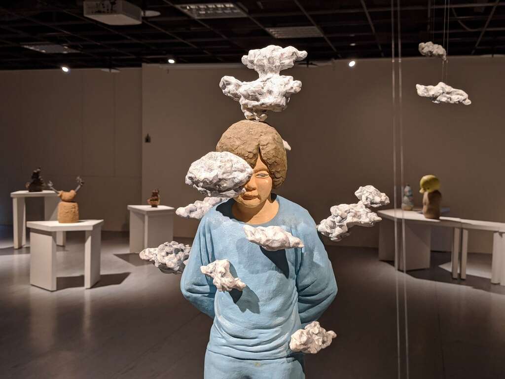 叶浩泽作品「孤独循环」呈现人在低潮中越陷愈深的状态(图片来源：台北市青少年发展暨家庭教育中心)