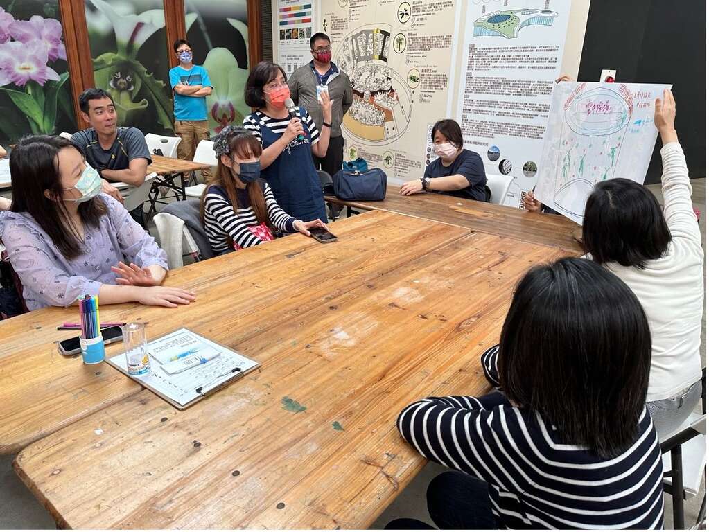 《绿典工程师》课程藉由让学员自行用绘图方式设计绿建筑，进而了解绿建筑的组成(图片来源：台北市政府工务局公园路灯工程管理处)