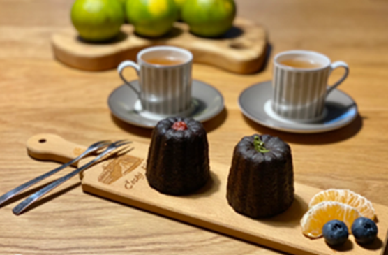 M PAPA Love’s Kitchen特制的「菊花可丽露」(图片来源：台北市政府工务局公园路灯工程管理处)