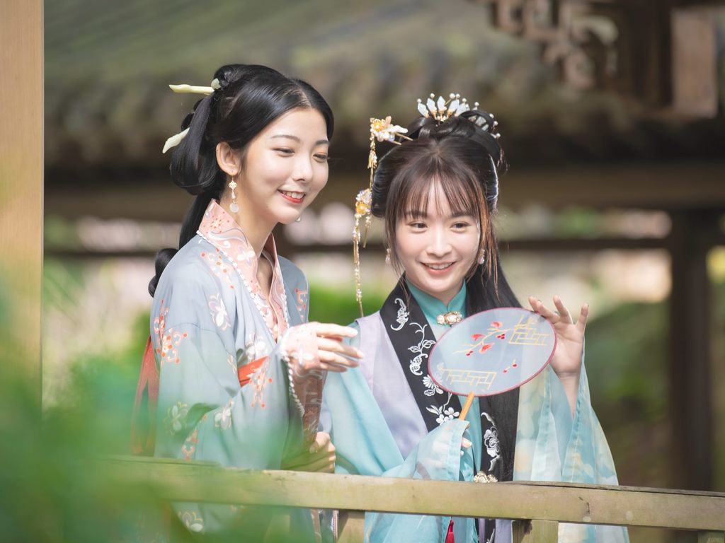 活动当晚也提供汉服租借(图片来源：台北市政府观光传播局)