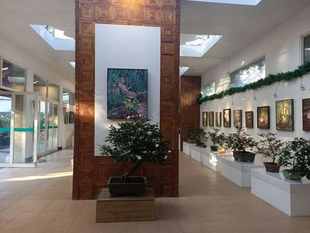 花卉中心展覽館入口(圖片來源：臺北市政府工務局公園路燈工程管理處)