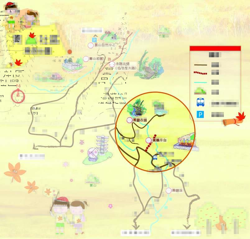 菁山社區地圖(圖片來源：臺北市政府工務局大地工程處)
