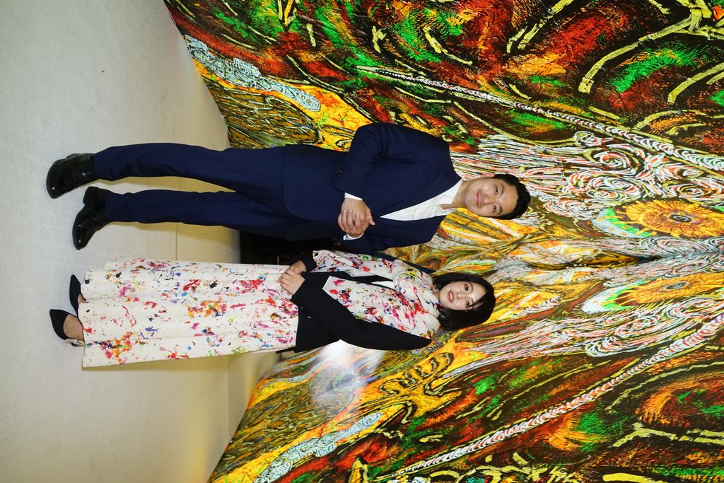 日本藝術家小松美羽非常開心參與台北燈節展出(圖片來源：臺北市政府觀光傳播局)