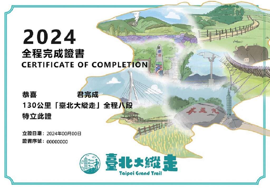 完成证书(图片来源：台北市政府工务局大地工程处)