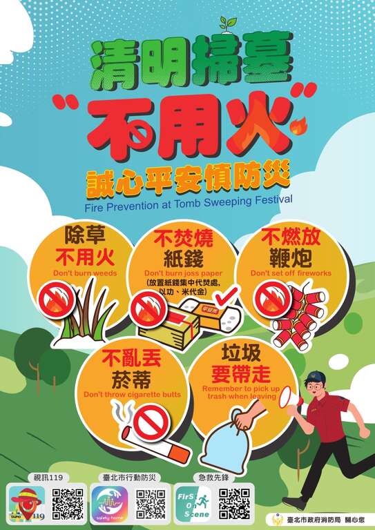 清明掃墓防火宣導