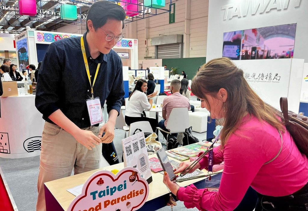IMEX Frankfurt台北市摊位受国外买家欢迎(图片来源：台北市政府观光传播局)