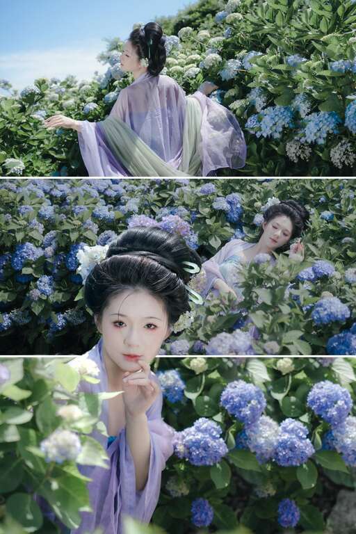 花與樹園藝可體驗古典的漢服裝扮(圖片來源：臺北市政府產業發展局)