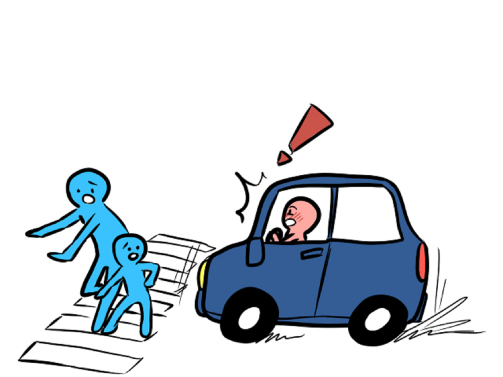 反應變慢而來不及剎車