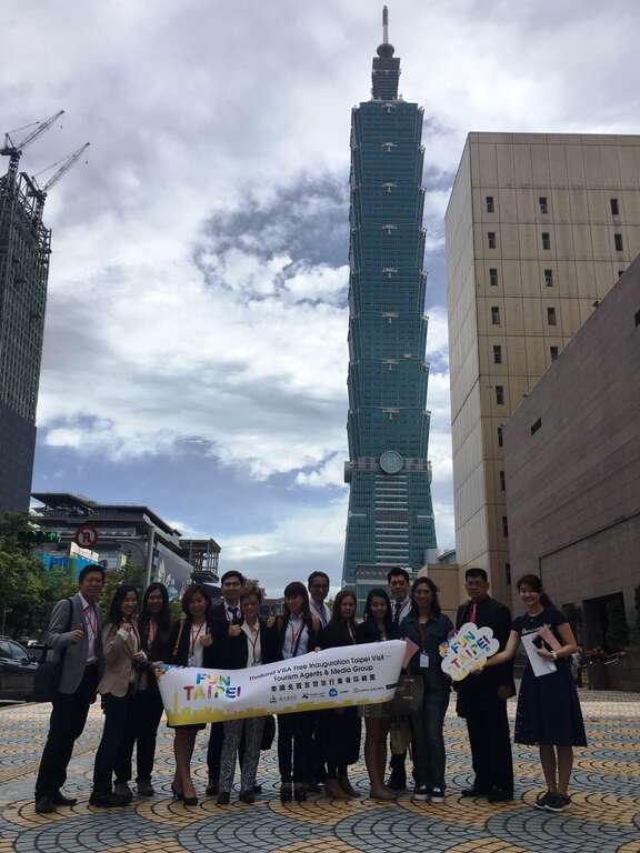 配合泰国来台免签开放首日，台北市观光传播局邀请泰国业者来台北踩线